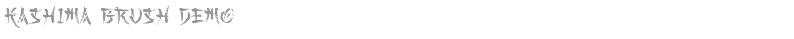 Kashima Brush font preview